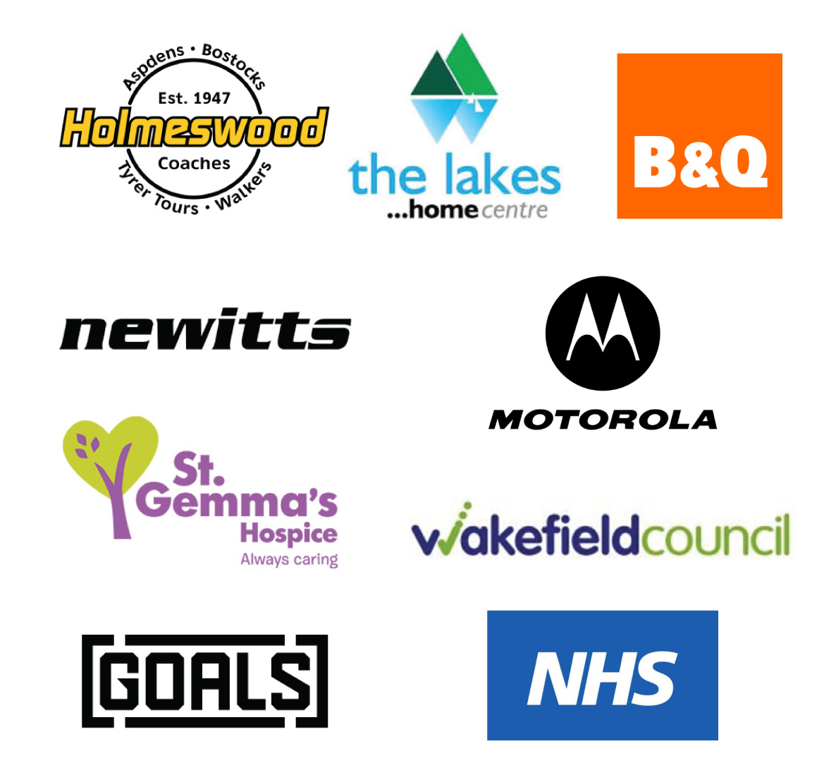 logos of companies heron works with